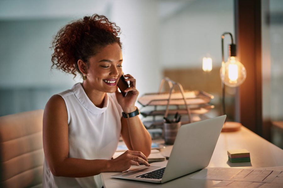 businesswoman-taking-phone-call